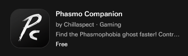 Searching for Phasmo Companion in the Elgato Marketplace